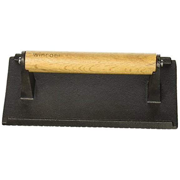 Winco SWA-2 Cast Iron Steak Weight, 4.25-Inch by 8.25-Inch