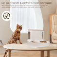 thumbnail image 3 of YIXIGGC Gravity Pet Feeder and Water Dispenser Set, Automatic Cat Food Dispenser, Automatic Pet Feeder and Water Dispenser 2 in 1Suitable for Tracing Dogs and Pets DYF329-1919, 3 of 7