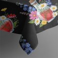 thumbnail image 5 of Pioneer Flower Floral Print Pattern Square Tablecloth, Waterproof Wipeable Spillproof Washable Table Cover for Home Kitchen Party Decor, 42"x42", 5 of 6