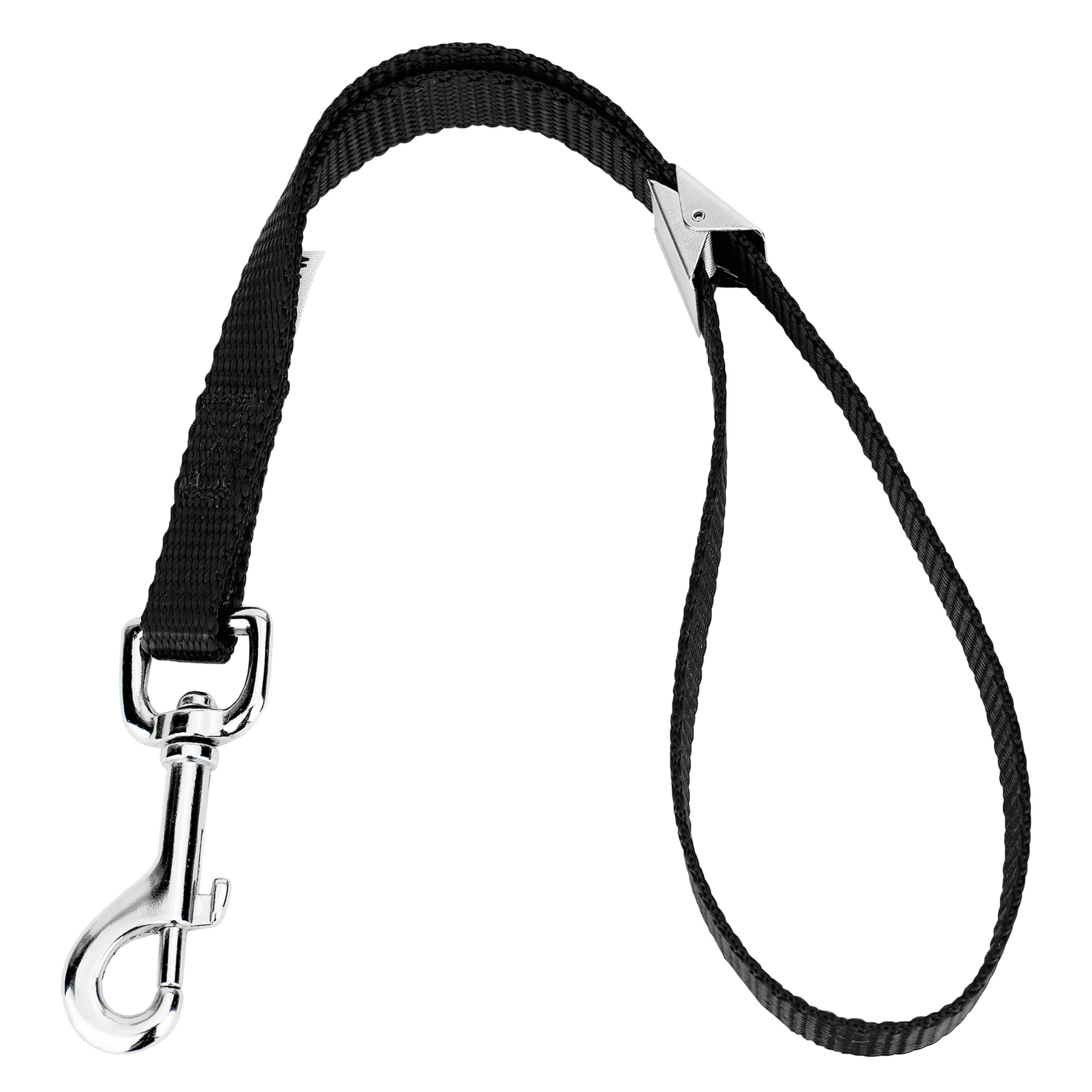 Country Brook Petz - Black Nylon Spring Loaded Grooming Loop with 9 Vibrant Colors (20 Inch, 5/8 Inch)