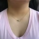 thumbnail image 2 of Collar dorado mujer CYRA con dije de candado y llave, 2 of 3