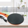 thumbnail image 3 of maytalsory Crepe Maker Metal Non-Stick Pancake Pan Household Electric Griddle with Handle Hook US Plug, Orange, 3 of 6