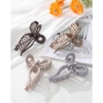thumbnail image 7 of 4 Pcs Bow Hair Clips Bow Claw Clip for Women Nonslip Large Hair Claw Clips for Thin and Thick Hair Strong Hold Hair Bows, 7 of 7