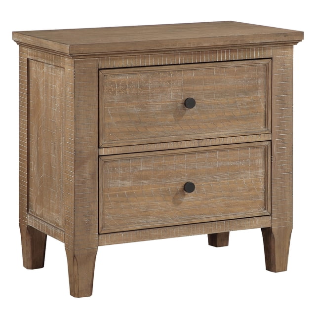 Mesita de noche Steve Silver Furniture Riverdale con 2 cajones