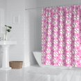 thumbnail image 2 of Pink Baseballs Pattern Shower Curtain 72"x84" ,Bathroom Decorative Shower Curtains Set with 12 Hooks,Modern Waterproof Washable Shower Curtain, 2 of 6