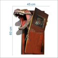 thumbnail image 5 of Jurassic World Dinosaur Breaking Door Wall Sticker para la decoración de la habitación de los niños, 11 Feliz Sencillez, 5 of 5