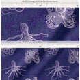 thumbnail image 2 of Soimoi Cotton Voile Fabric Animal Skin,Shell & Octopus Ocean Printed Fabric 1 Yard 56 Inch Wide, 2 of 7