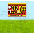 thumbnail image 1 of Sale Up To 25% Off On Select Items (18" x 24") Yard Sign, Includes Metal Step Stake, 1 of 6