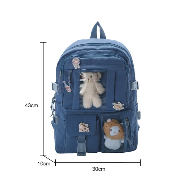 Bolsa Mochilas de lona informales Mochilas universitarias de gran capacidad Insignia de colgantes para dama Ndcxsfigh Para Estrenar