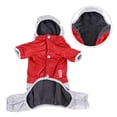 thumbnail image 1 of SussexHome Pets XL Dog Jumpsuit for Extra Large Dogs - Washable Cute Dog Clothes Waterproof Dog Jacket - Full Coverage Dog Hoodie - Red, 1 of 7