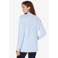 thumbnail image 3 of Roaman's Women's Plus Size Eyelash Mockneck Sweater, 3 of 5