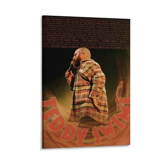 Teddy Swims Canvas Poster Picture Print Canvas Poster Wall Paint Art Posters Decor Modern Home Artworks