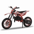 thumbnail image 6 of Seipouy Upgraded 49cc Kids Dirt Bike 2-Stroke - Mini Motorcycle, Gas Dirt Bikes with Front Rear Disc Brakes Speeds up to 25 MPH, Off-Road Tires, Shock Absorption, Dirtbikes for Kids, 6 of 10