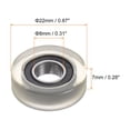 thumbnail image 2 of Unique Bargains Roulement à Billes PU 8x22x7mm Roue de Guidage Revêtue de Polyuréthane pour Industriel, Vert, 2 of 5