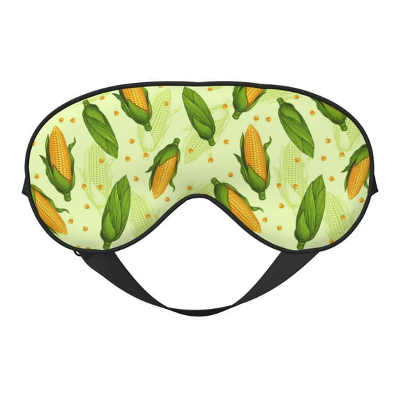 Uemuo Fresh Corn Pattern Sleep Eye Mask - Light Blocking Sleep Mask Blocking Out Light Perfectly, Soft and Comfortable Night Eye Mask, Eye Blinder