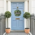 thumbnail image 6 of Rustic Welcome Sign with Artificial Greenery, Perfect for Home Decor, Front Door, Entryway, Seasonal Decoration, 6 of 9