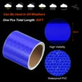 thumbnail image 3 of Uxcell Reflective Tape Waterproof Self Adhesive High Visibility Safety Warning Tape Blue 2 inch x 3ft, 3 of 7
