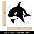 thumbnail image 2 of Orca Killer Whale Self-Inking Rubber Stamp Ink Stamper - Blue Ink - Medium 1 Inch, 2 of 7