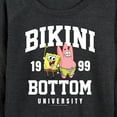 thumbnail image 3 of SpongeBob SquarePants - Bikini Bottom University - Women's Lightweight French Terry Long Sleeve Shirt, 3 of 6