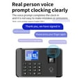 thumbnail image 2 of Riwcyla Intelligent Biometric Fingerprint Password Attendance Machine Time Employee Checking, in Recorder 2.4 Pouces LCD Screen Voice Invite 11 Languages Function Time Attendance Machine, 2 of 6
