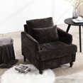 thumbnail image 2 of Chenille Upholstered / Reading Nook / Ergonomic Backrest, 2 of 4