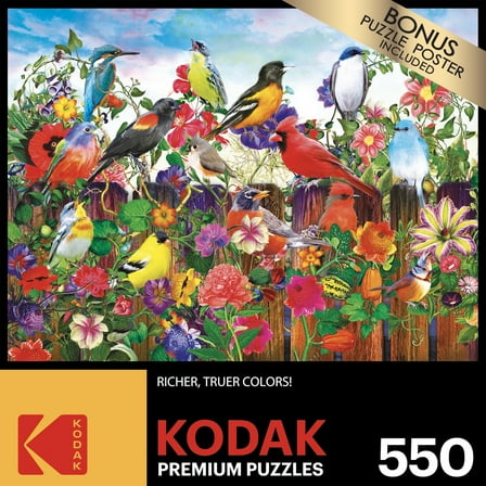 Cra-Z-Art Kodak 550-Piece Birds and Blooms Adult Jigsaw Puzzle