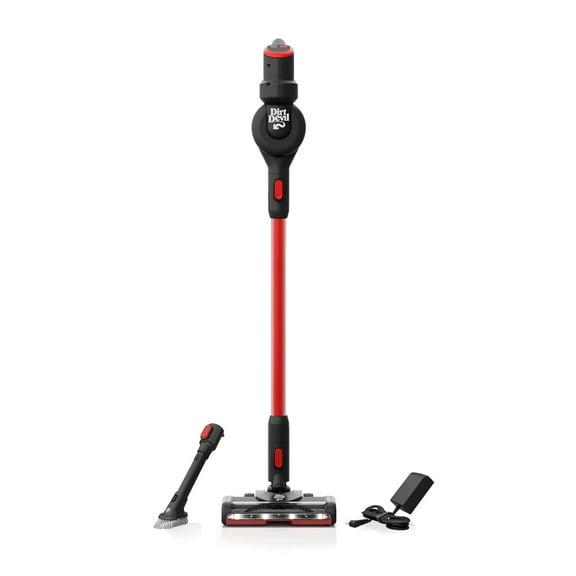 Dirt Devil Cordless Standing Stick Vacuum Cleaner, Carpet & Hard Floors, Above Floor Cleaning, LED Headlights, Lightweight, 25 Min. Run Time, for Home Use, BD57010V