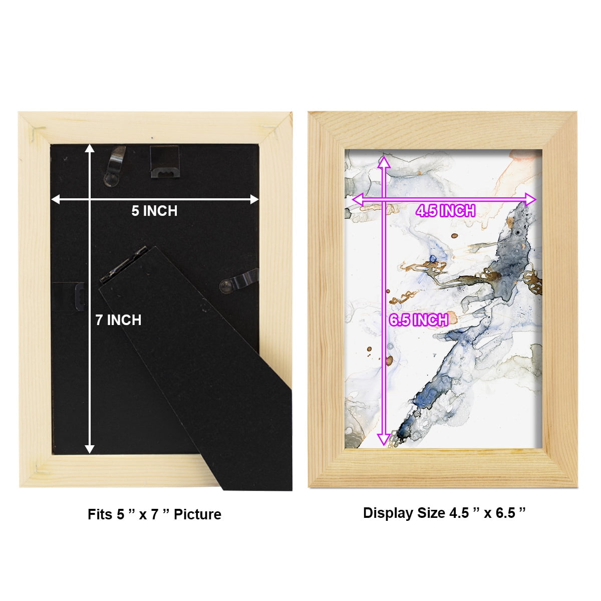 Organic Interlace I -Framed Print w/glass-Natural Wood