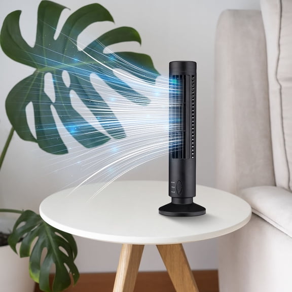 Desktop Tower Fan - Bladeless USB Fan Speed Air Circulation for Bedroom Living Room Home Office Quiet Cooling