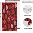 thumbnail image 2 of Dreamtimes Valentine's Day Hearts Pattern Hand Towels for Bathroom, Cartoon Love Kitchen Towel 2 PCS Ultra Soft and Highly Absorbent Decorative Fingertip Face Bath Towels for Spa & Hotel, 28.3"x 14.4", 2 of 5