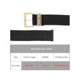 thumbnail image 4 of INSPIRE CHIC Women's Wide Belt Braided Elastic Casual Pin Buckle Decorative Waist Closure for Dresses 98x5cm/38.6x2.0" Black, 4 of 6