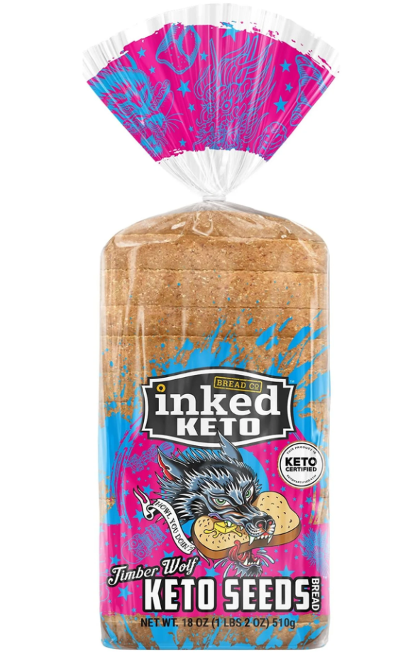 Inked Keto, Keto Bread, Paleo foundation Keto certified, Inked Keto Seeds, 1 count.
