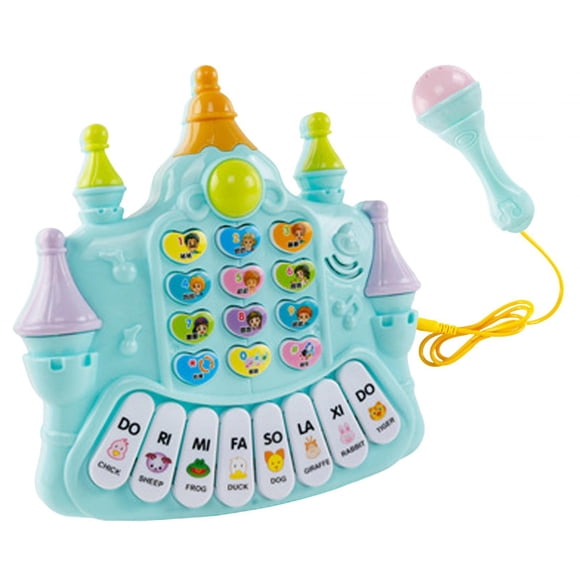 Music Toy 8 Key Toys Development Toys Music Piano Toy Musical Piano Toy for Boys Blue