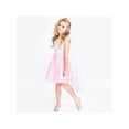 thumbnail image 4 of Robe Fille Fleur Rose Jupe Haute-Basse Mariage Fête 3 Ans, 4 of 6
