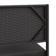 thumbnail image 5 of vidaXL Canapé de Jardin avec Table et Coussins en Forme de L Noir Poly Rotin, 5 of 5