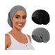 thumbnail image 1 of wonima11 Silk Bonnet for Sleeping Women, Adjustable Silky Satin Lined Sleep Cap, Silk Hair Wrap Slouch Beanie Hat, 1 of 1