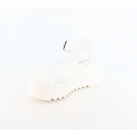 

Steve Madden Lake Women s Sandals & Flip Flops White Leat Size 10 M