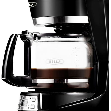Bella - 12-Cup Programmable Coffee Maker - Black