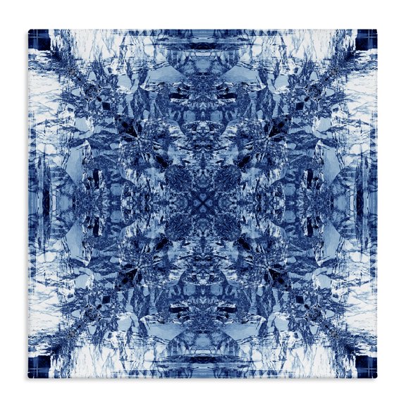 Stupell Industries Mosaic Pattern on White Abstract Painting Wrapped Canvas Art Print Wall Art, 17 x 17