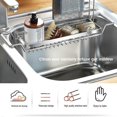 thumbnail image 4 of Kit Sink Retractable Izer Spon Brush Stora Rack Less Steel Basket, 4 of 5