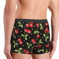 thumbnail image 3 of Goofa Sweet Red Cherry Printed Men's Boxer Briefs Underwear, Moisture-Wicking Underwear, Trunk,Soft and Breathable Cotton Underwear-, 3 of 9