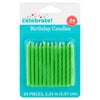 Way to Celebrate Birthday Candles, Lime Green