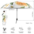 thumbnail image 3 of FORMRS Travel Umbrella Folding Auto Open Close Windproof Rain UV Protection, Orange Watercolor Bees, 3 of 8