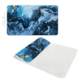 thumbnail image 2 of ZIATUBLES Blue Marble Print Ironing Pad for Table Top Portable Ironing Mat Blanket Foldable Ironing Board Replacement for Washer Dryer Countertop Travel, 31.5" x 19.6", 2 of 7