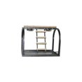 thumbnail image 1 of Soporte de mesa A&E Cage Co. Negro con escaleras y tazas 21x14x1, 1 of 1