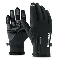 Masteelf  Water Proof Gloves Running Mittens Touch Screen Men and Women Black