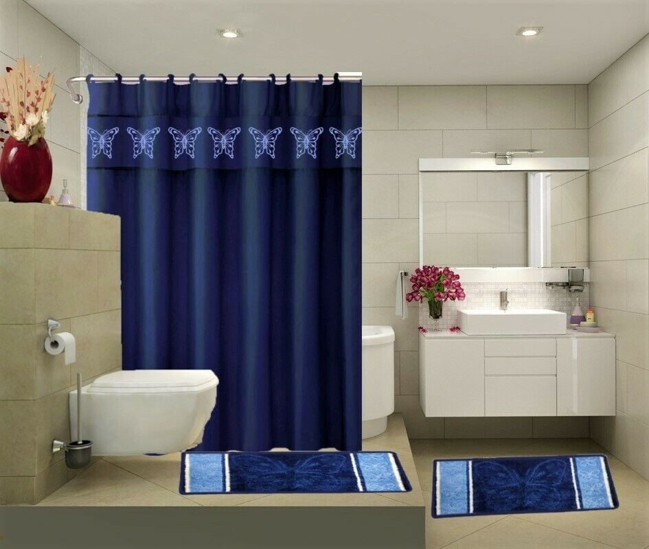 Details about   Marvel Avengers 4PCS Bathroom Rugs Set Shower Curtain Bath Mat Toilet Lid Cover 