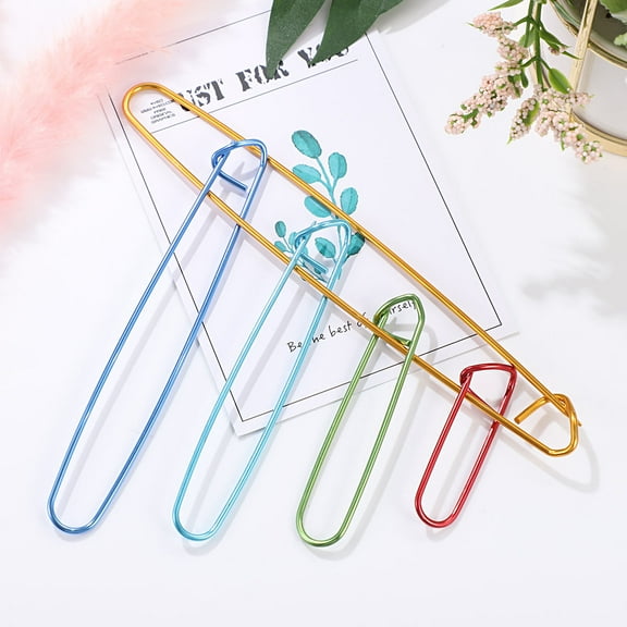 Pawsdot Crochet Safety Pins Assorted Color for Blankets Scarves 10Pcs