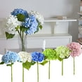 thumbnail image 3 of Dengmore Large Artificial Hydrangea Artificial Hydrangea Macrophylla Large Natural And Realistic Hydrangea Macrophylla Family Party Decoration Outdoor Wedding Table Decoration, 3 of 4