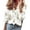 Yellow, variant on Women's Ruffle Detail Long Sleeve Blouse, Spring Summer New Ruffle Trim Shirt with European American Style, Casual Office Wear and Daily Chic Tops for Season - Pink